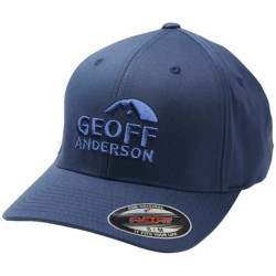 Kšiltovka Geoff Anderson Flexfit NU modrá 3D bílé logo