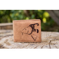 Giants fishing Peněženka hnědá hlava kapra Brown Wallet Carp Head