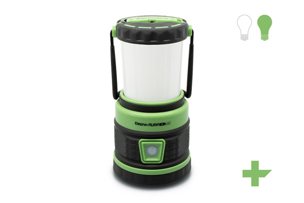 Kempová lampa Delphin AURA+ UC