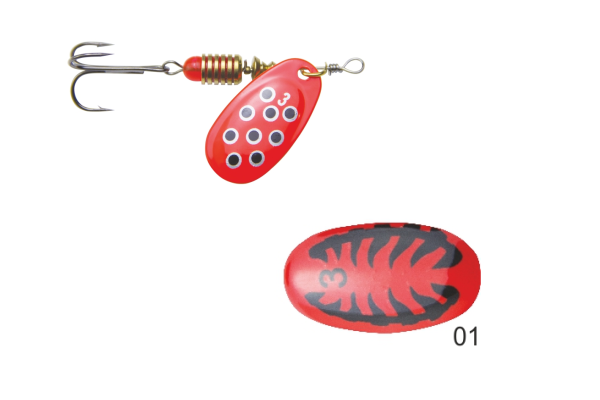 Mistrall rotační třpytka SPERSO vel. 3, 6g, barva 01