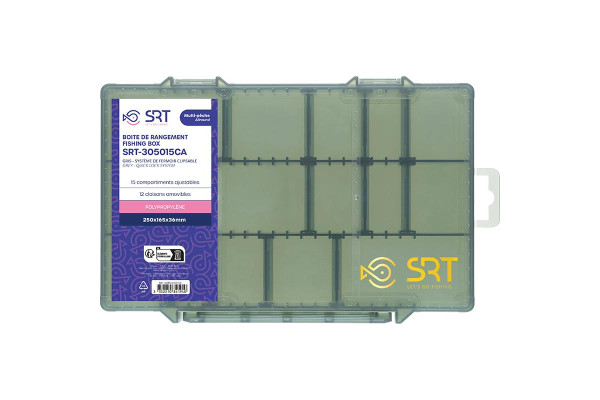 Sert krabička 15 Adjustable Compartments Grey (250x165x36 mm)