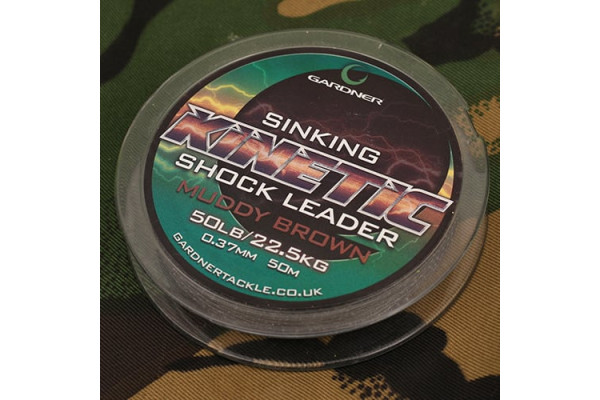 Gardner Splétaná šňůra Kinetic Shock Leader 50m, 50lb (22,7kg) 0.37mm
