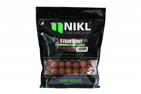 Nikl Ready boilie Strawberry 20mm, 250g