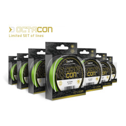 Limitovaný SET šňůr Delphin OctaCON / fluo zelený