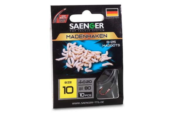 Saenger Návazec na chytání s červy Madenhaken R-25 vel. 12, 10 ks/bal