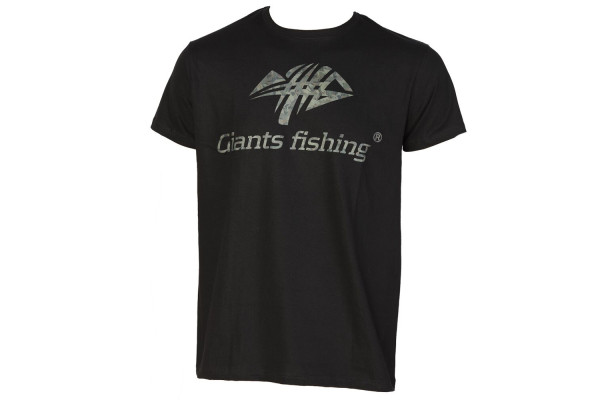 Giants fishing Tričko pánské černé Camo Logo