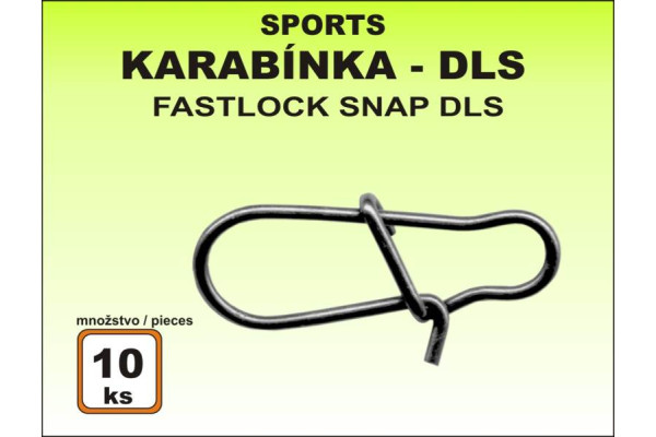 Karabinka rybářská Sports DLS - 10ks v balení