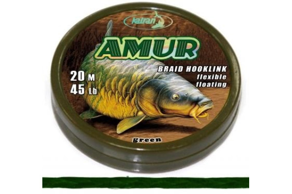 Katran Měkká návazcová šňůrka Braided hook links AMUR 15lb 20m