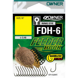 háček OWNER s očkem /14ks/ FDH-6.08: FEEDER HOOK 56946.08