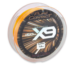 Iron Claw šňůra Pure Contact X9 0,09mm 150m oranžová