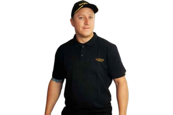 Sportex Classic Polokošile s logem - černá