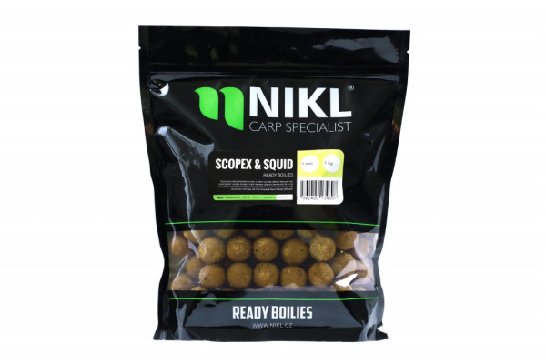 Nikl Ready boilie Scopex & Squid 18mm, 1kg
