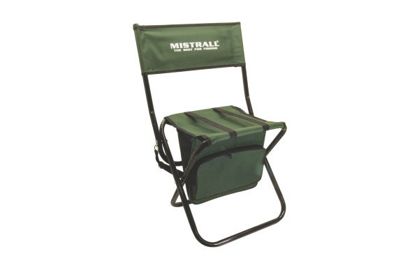 Mistrall rybářská židle s opěrátkem a taškou, zelená