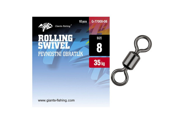 Giants fishing Pevnostní obratlík Rolling Swivel 10ks