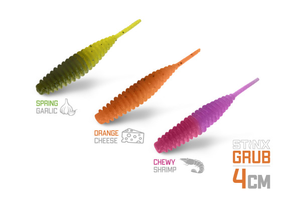 Umělá nástraha Delphin B! StinxGRUB Garlic / 20ks