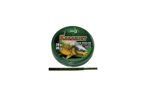 Katran Ztužená návazcová šňůrka Coated braided hook links KARAKURT 15lb 20m