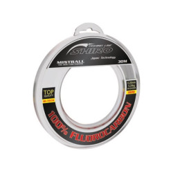 Mistrall vlasec Shiro 100% fluorocarbon 30 m, průměr 0,25 mm