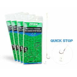 ZFISH Návazec Method Feeder Rig Quick Stop Braid 5 ks