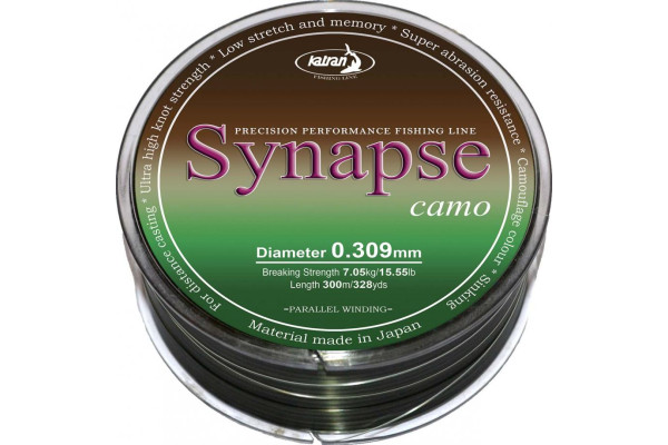 Katran Vlasec Synapse CARP camo  0,255mm 300m