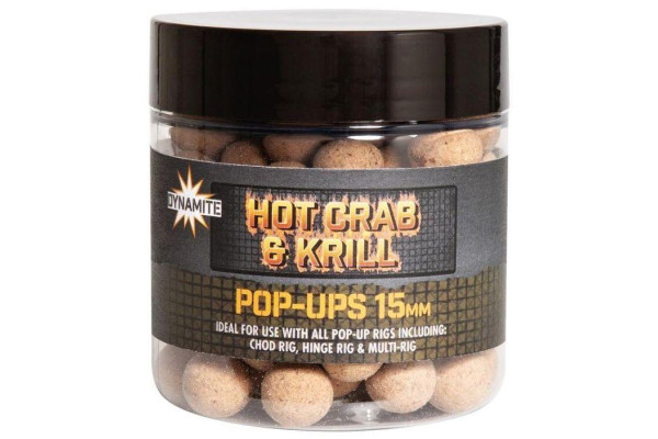 Dynamite Baits Pop-Ups Hot Crab & Krill 15 mm