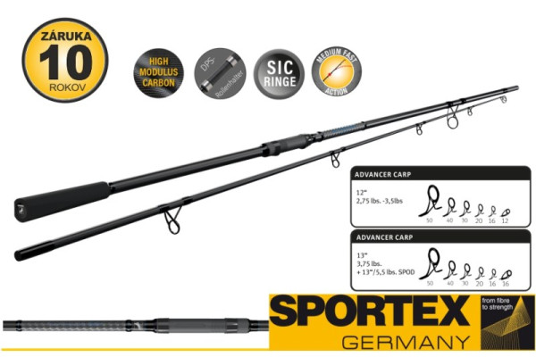 Kaprové pruty SPORTEX Advancer CS-2 Carp Kaprové pruty SPORTEX Advancer CS-2 Carp