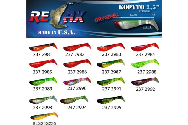 RELAX kopyto RK 2,5 (6,2cm) cena 1ks/bal10ks