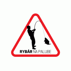 Nálepka - Rybář na palubě