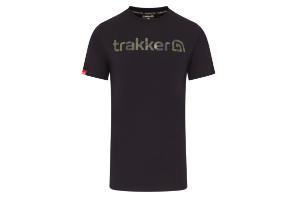 Trakker Tričko CR Logo T-shirt Black Camo - M