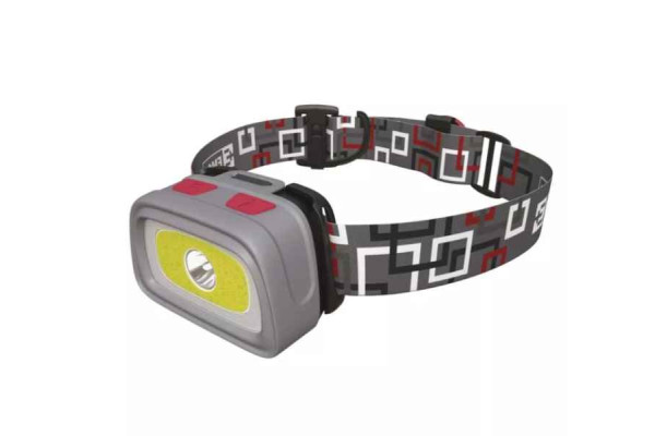 Rybářská CREE LED + COB LED čelovka svítivost 330lm