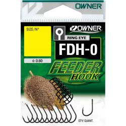 háček OWNER s očkem /11ks/ FDH-0.12: FEEDER HOOK 56940.12