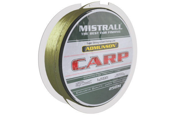 Mistrall vlasec Admunson carp 0,22mm 250m camou