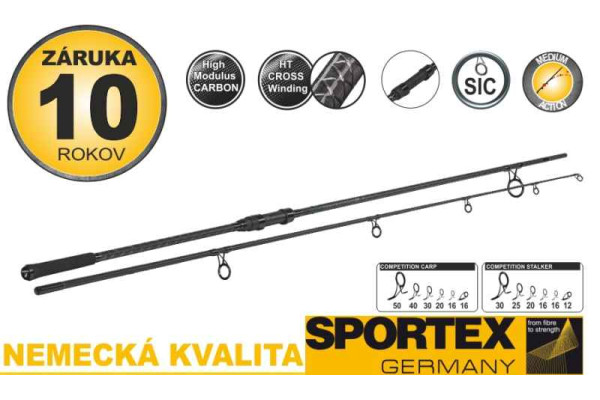 Kaprové pruty SPORTEX Competition Carp CS-4 2-díl