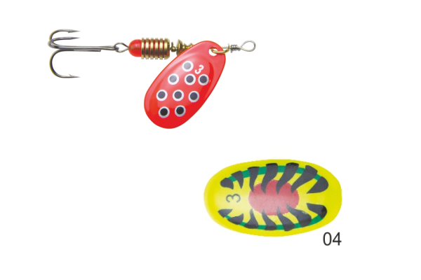 Mistrall rotační třpytka SPERSO vel. 4, 8g, barva 04