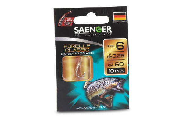Saenger návazec na pstruhy Forelle Classic 6, 10 ks