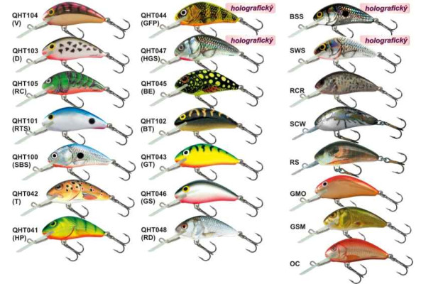 Salmo rybářské woblery Hornet H5F